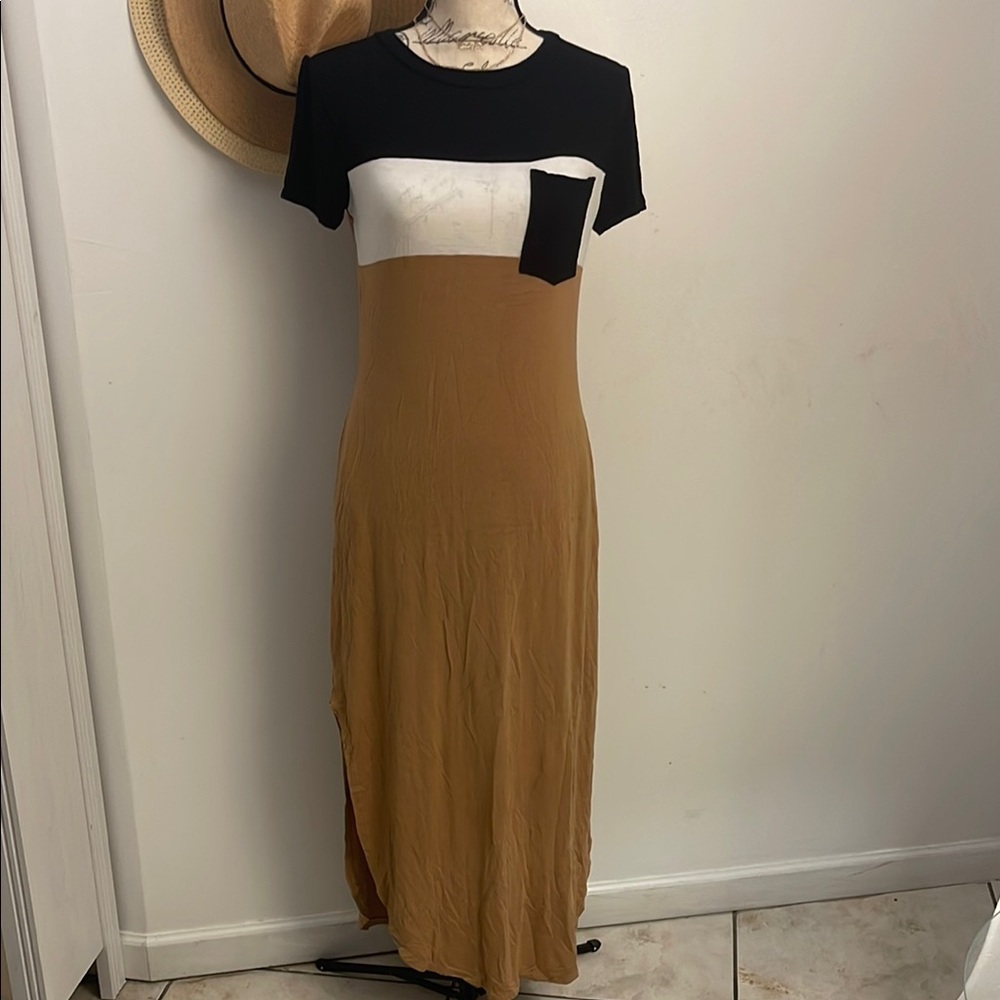 Stilletto’s | Women’s Stylish Black and Brown Women's Dress Size Small